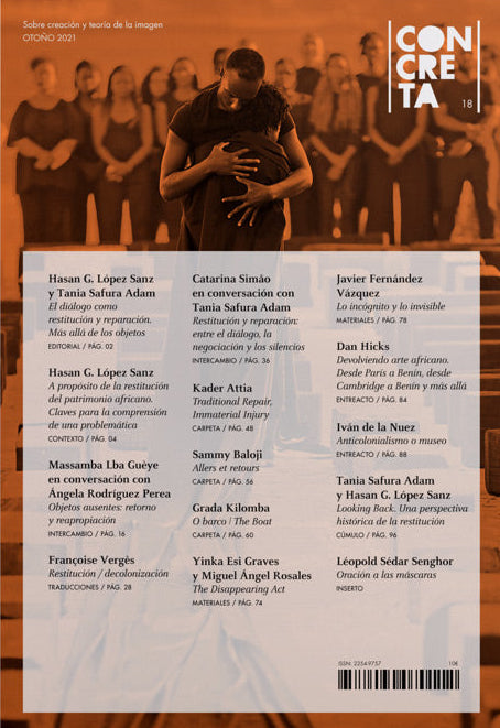 Concreta 18, Dialogue as restitution and reparation Beyond the objects (Autumn 2021)