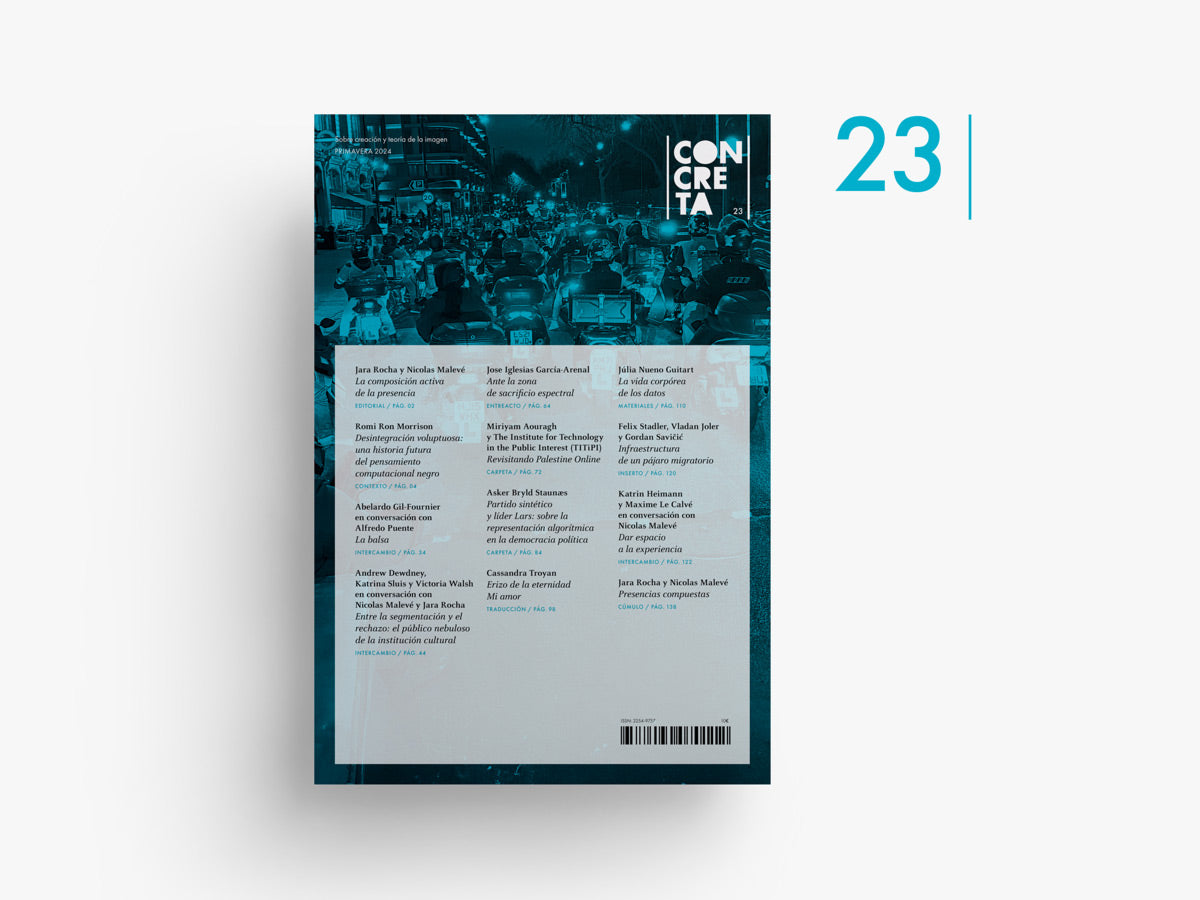 Concreta 23, The active composition of presence